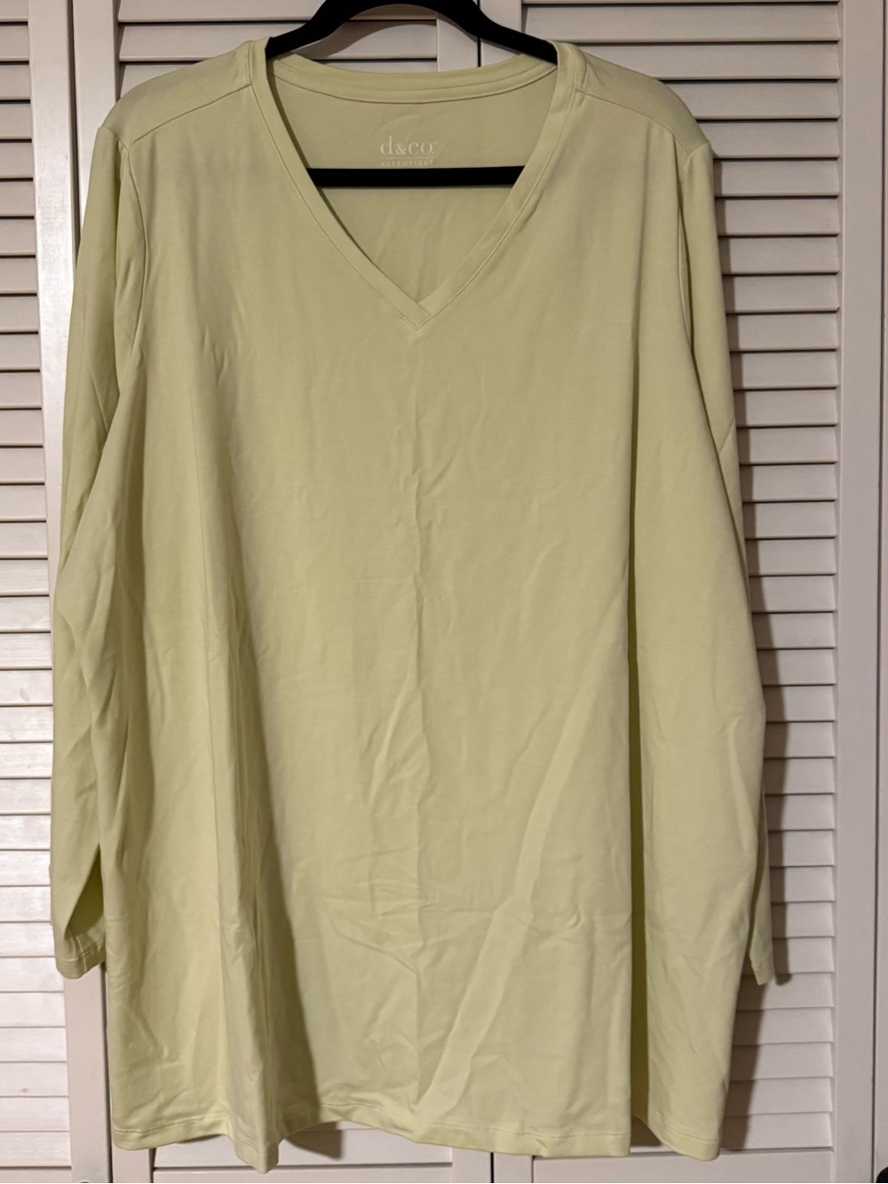 V-Neck Long Sleeve Top